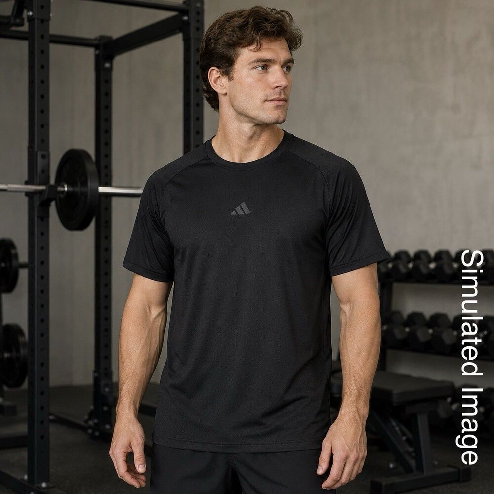 Adidas ClimaCool Men’s Black Training T-Shirt Size L Athletic Tee